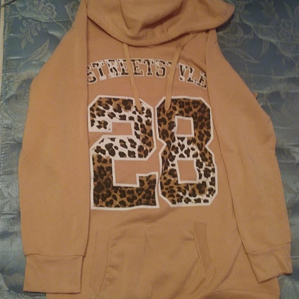 Leopard print hoodie